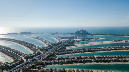 Photo credit to Abid Bin Nazar. An aerial view of Palm Jumeirah. 