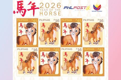 菲律濱郵政公司發行丙午馬年郵票。
