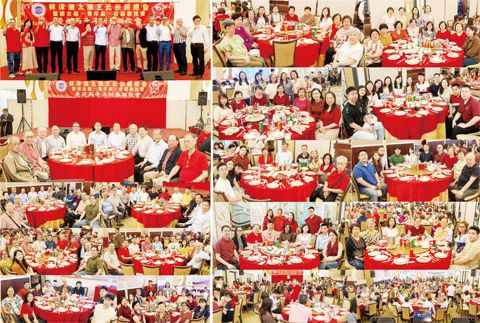 小圖從左到右分別為：理事長文慶、司儀詩馨、青年組名譽組長培峰。