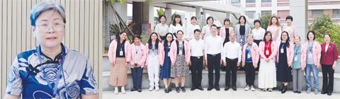 　　(圖片說明)左圖：王秀敏，右圖：與會人員合影。