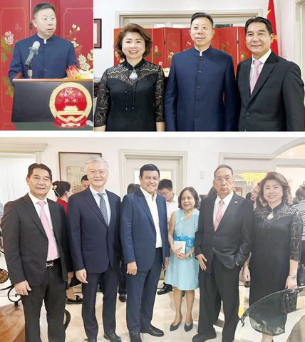 圖一(左)井泉大使致辭;(右)會長施玉容、永遠名譽會長柯志超與井泉大使合影留念。